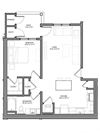 Preserve at Highland Ridge_1 Bedroom Floor Plan